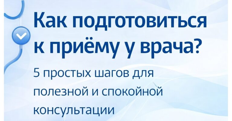 Правильная подготовка к приёму у врача — важная часть заботы о здоровье