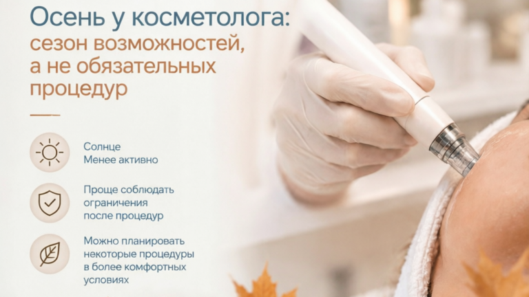 Осень у косметолога: сезон возможностей, а не обязательных процедур