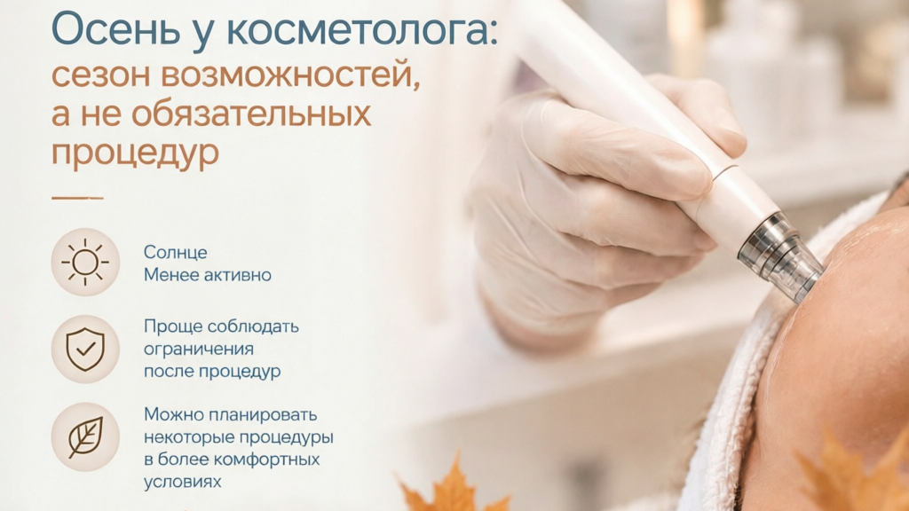 Осень у косметолога: сезон возможностей, а не обязательных процедур